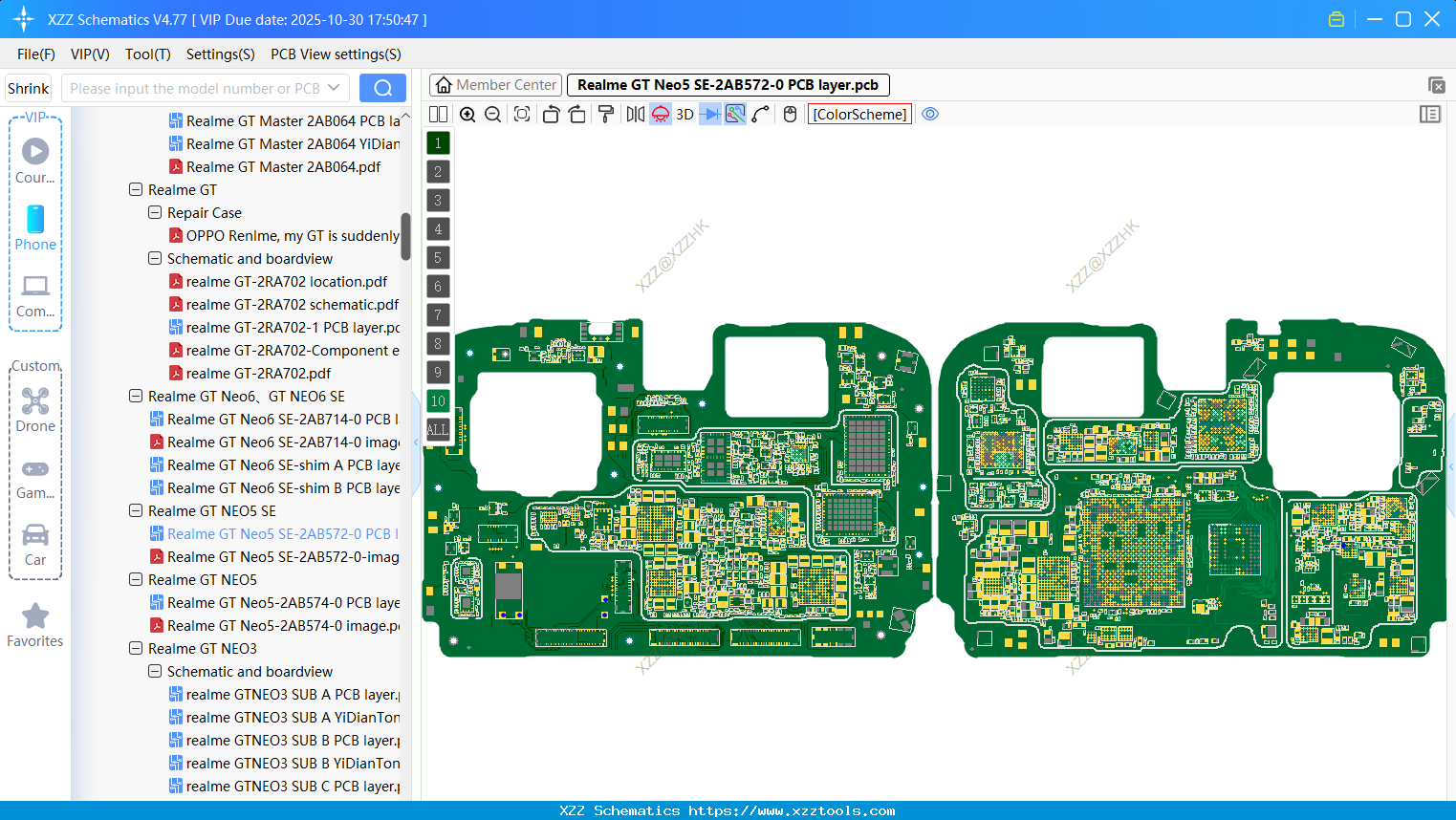 Realme GT Neo5 SE-2AB572-0 PCB Layer